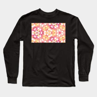 Meeple Kaleidoscope in Pink Long Sleeve T-Shirt